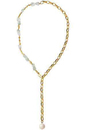 アデル ビジュー/ADER.bijouxのGEM ストーン チェーンミックスラリエット(150200/150203)