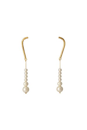 アデル ビジュー/ADER.bijouxのNUAGE curve pearl ピアス(150100/150101)