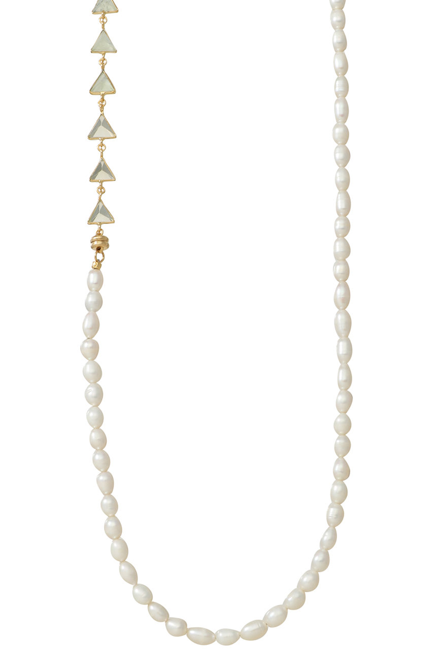 ADER.bijoux GEM stone pearl long 3way ネックレス (ゴールド, F) アデル ビジュー ELLE SHOP