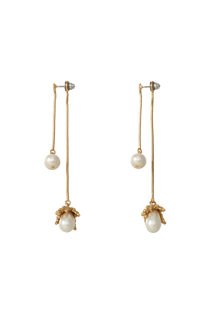 ADER.bijoux Lily of the valley pearl 2way ピアス (ゴールド, F) アデル ビジュー ELLE SHOP