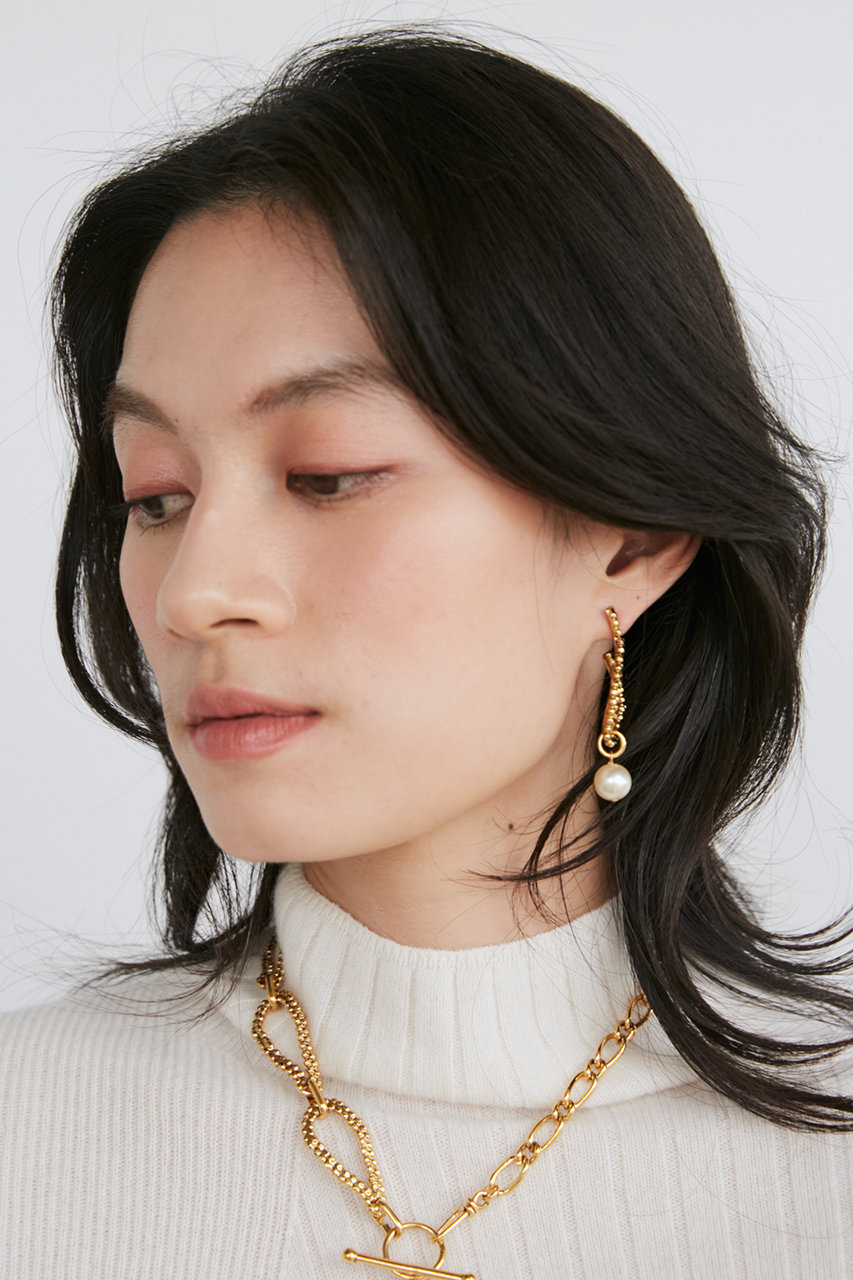 ADER.bijoux(アデル ビジュー)｜CUTSTEEL twist chain pearl