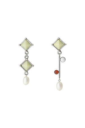 アデル ビジュー/ADER.bijouxのLOULOU gem pearl ピアス(150100/150101)