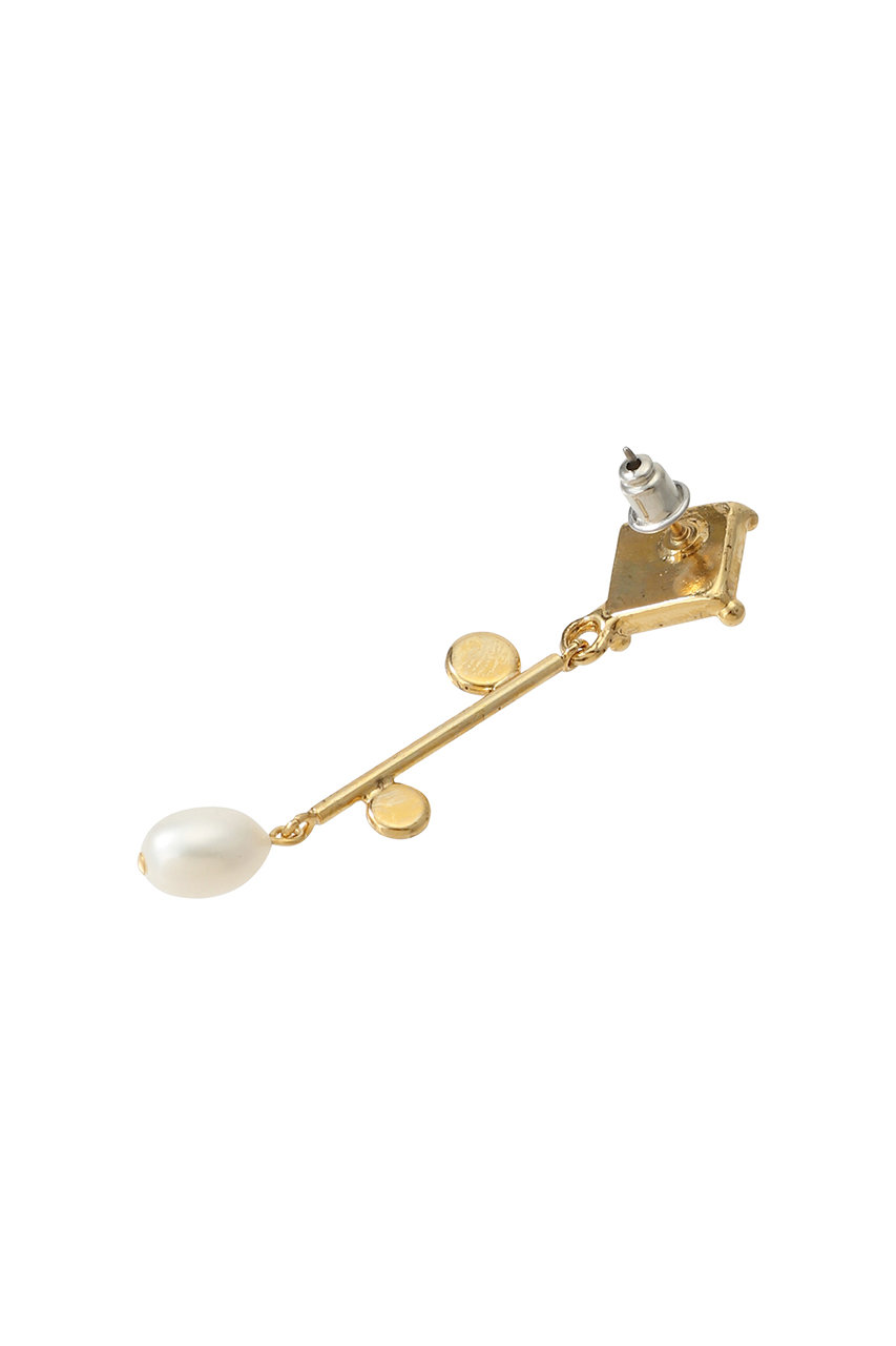 ADER.bijoux(アデル ビジュー)｜LOULOU gem pearl ピアス/シルバー の 