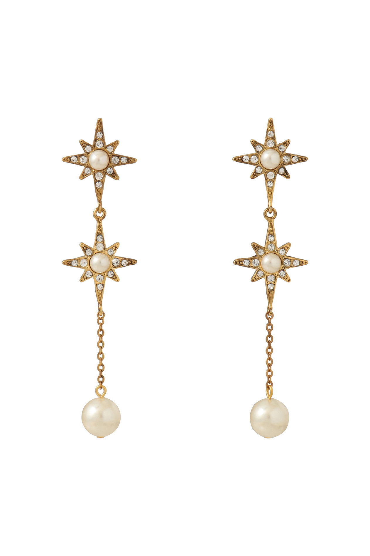 ADER.bijoux STAR pearl long ピアス (ゴールド, F) アデル ビジュー ELLE SHOP ADER.bijoux STAR pearl long ピアス (ゴールド, F) アデル ビジュー ELLE SHOP
