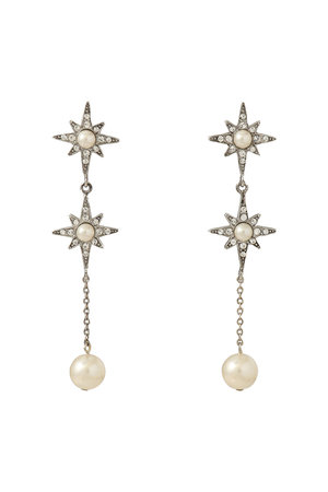 アデル ビジュー/ADER.bijouxのSTAR pearl long ピアス(150100/150101)