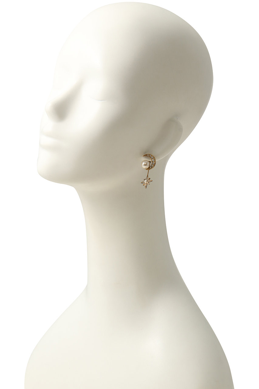 ADER.bijoux(アデル ビジュー)｜STAR moon ピアス/ゴールド の通販