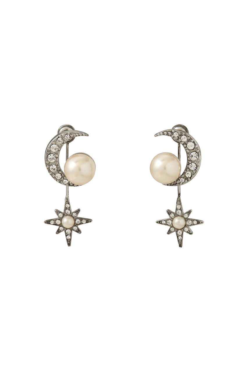 ADER.bijoux STAR moon ピアス (シルバー, F) アデル ビジュー ELLE SHOP ADER.bijoux STAR moon ピアス (シルバー, F) アデル ビジュー ELLE SHOP