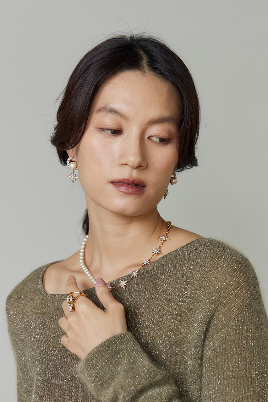 その他ブランド / ADER.bijoux/ネックレス/--/SLV/レディース ADER.bijoux(アデル ビジュー)｜STAR pearl short ネックレス/ゴールド