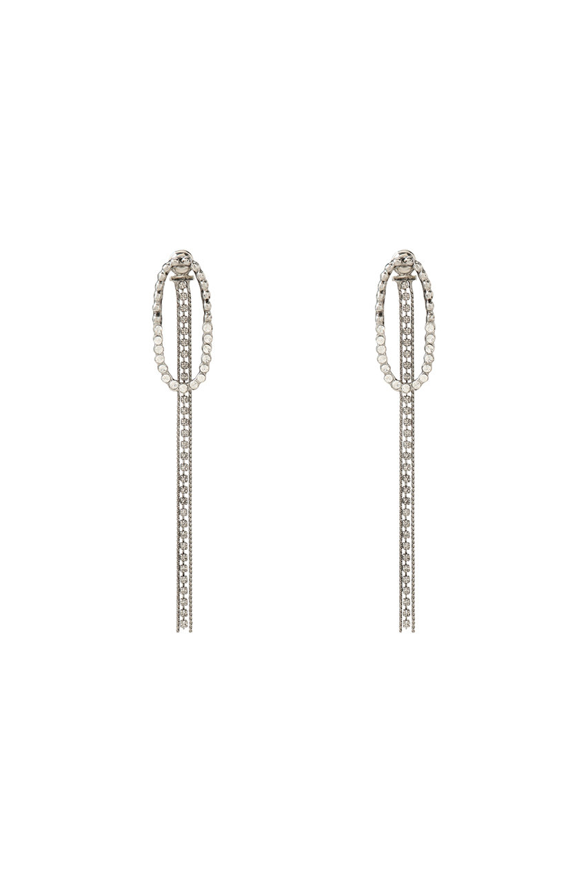 アデル ビジュー/ADER.bijouxのCUTSTEEL sparkle フリンジピアス(シルバー/54295003)