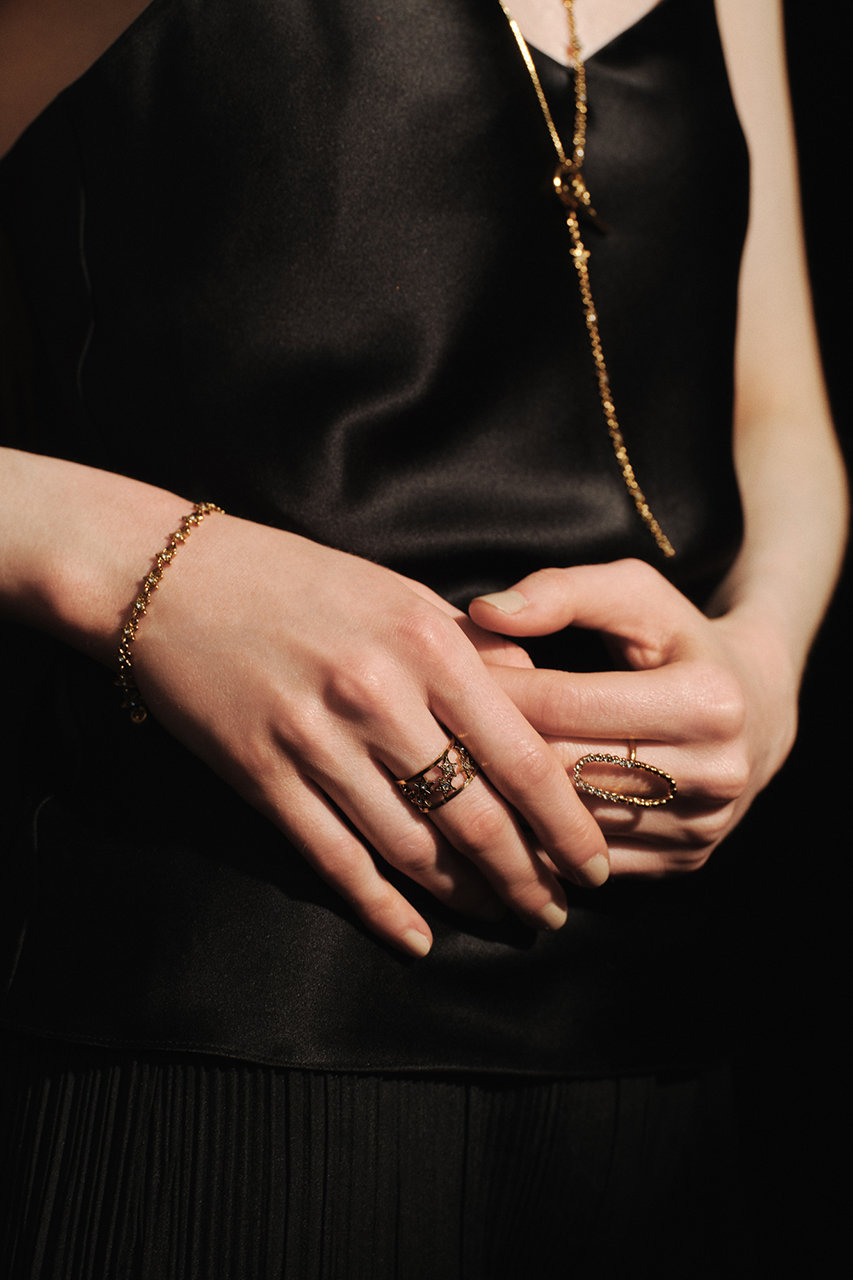 ADER.bijoux(アデル ビジュー)｜CUTSTEEL sparkle リング/ゴールド の