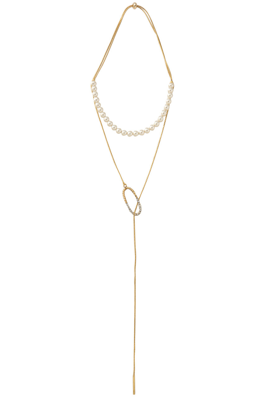 アデル ビジュー/ADER.bijouxのCUTSTEEL sparkle パールラリエット(ゴールド/54295103)