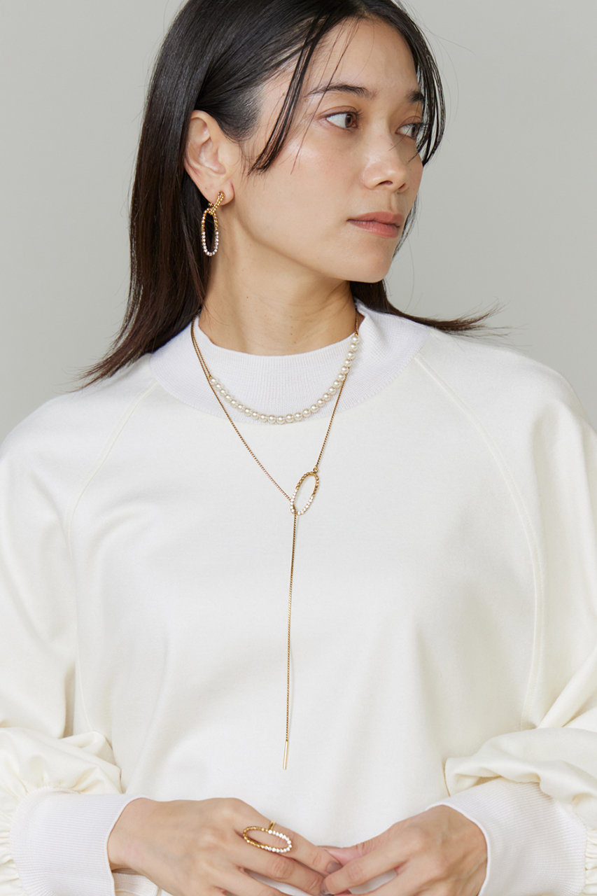 ADER.bijoux(アデル ビジュー)｜CUTSTEEL sparkle パールラリエット 