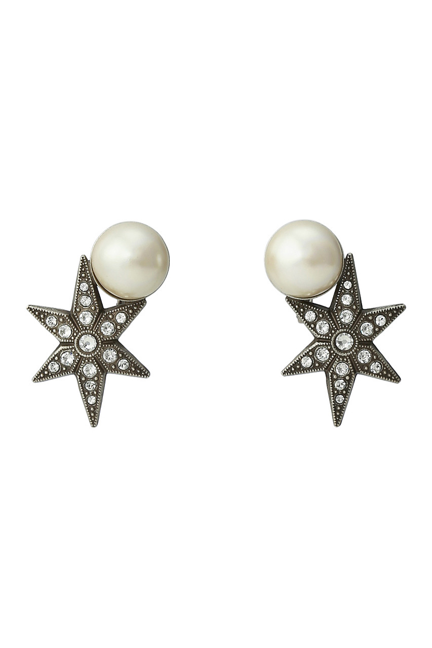 ADER. bijoux アデル ビジュー STARパールイヤリング シルバー
