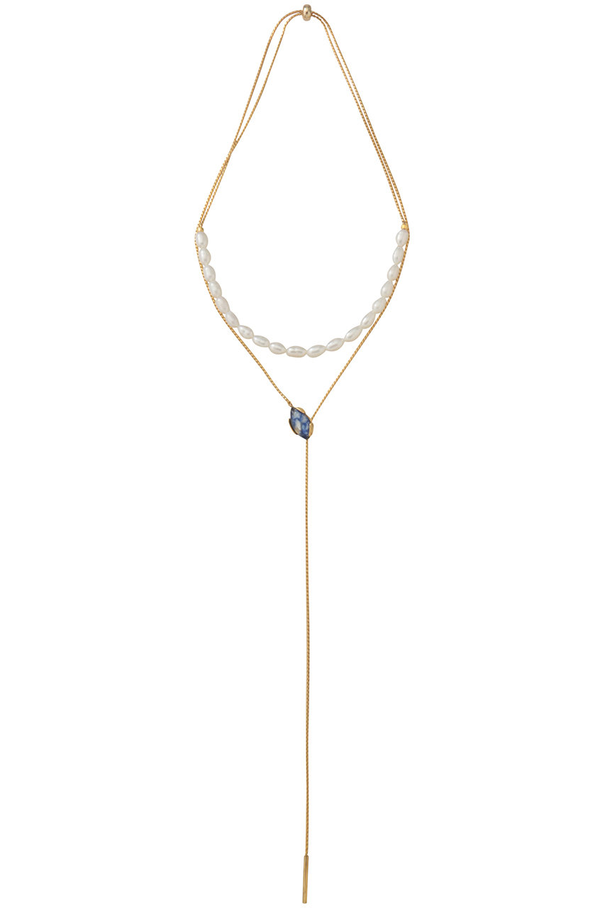 アデル ビジュー/ADER.bijouxのLIGNE DE FUITE pearl ラリエット(ゴールド/61295103)