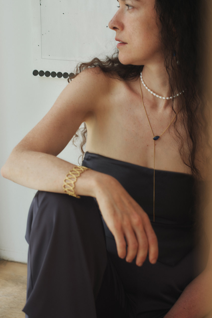 ADER.bijoux(アデル ビジュー)｜LIGNE DE FUITE pearl ラリエット