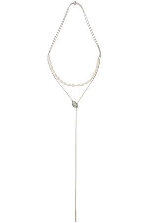 アデル ビジュー/ADER.bijouxのLIGNE DE FUITE pearl ラリエット(150200/150203)