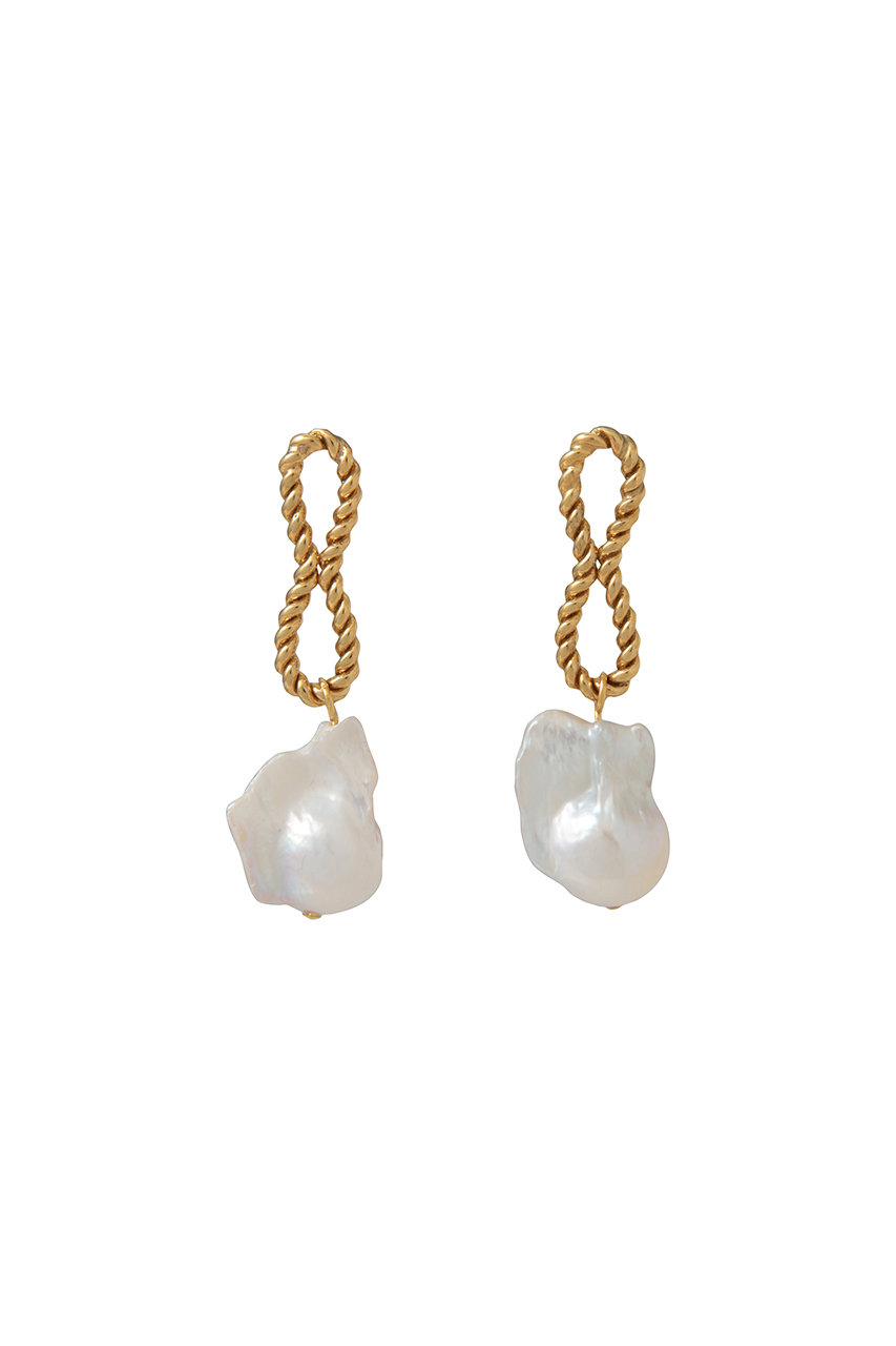 アデル ビジュー/ADER.bijouxのTORSION pearl ピアス(ゴールド/61295014)