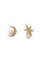 MOON＆STAR pearl ピアス アデル ビジュー/ADER.bijoux ゴールド