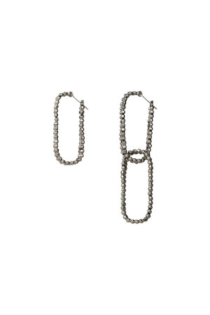 アデル ビジュー/ADER.bijouxのCUTSTEEL チェーンアシンメトリーピアス