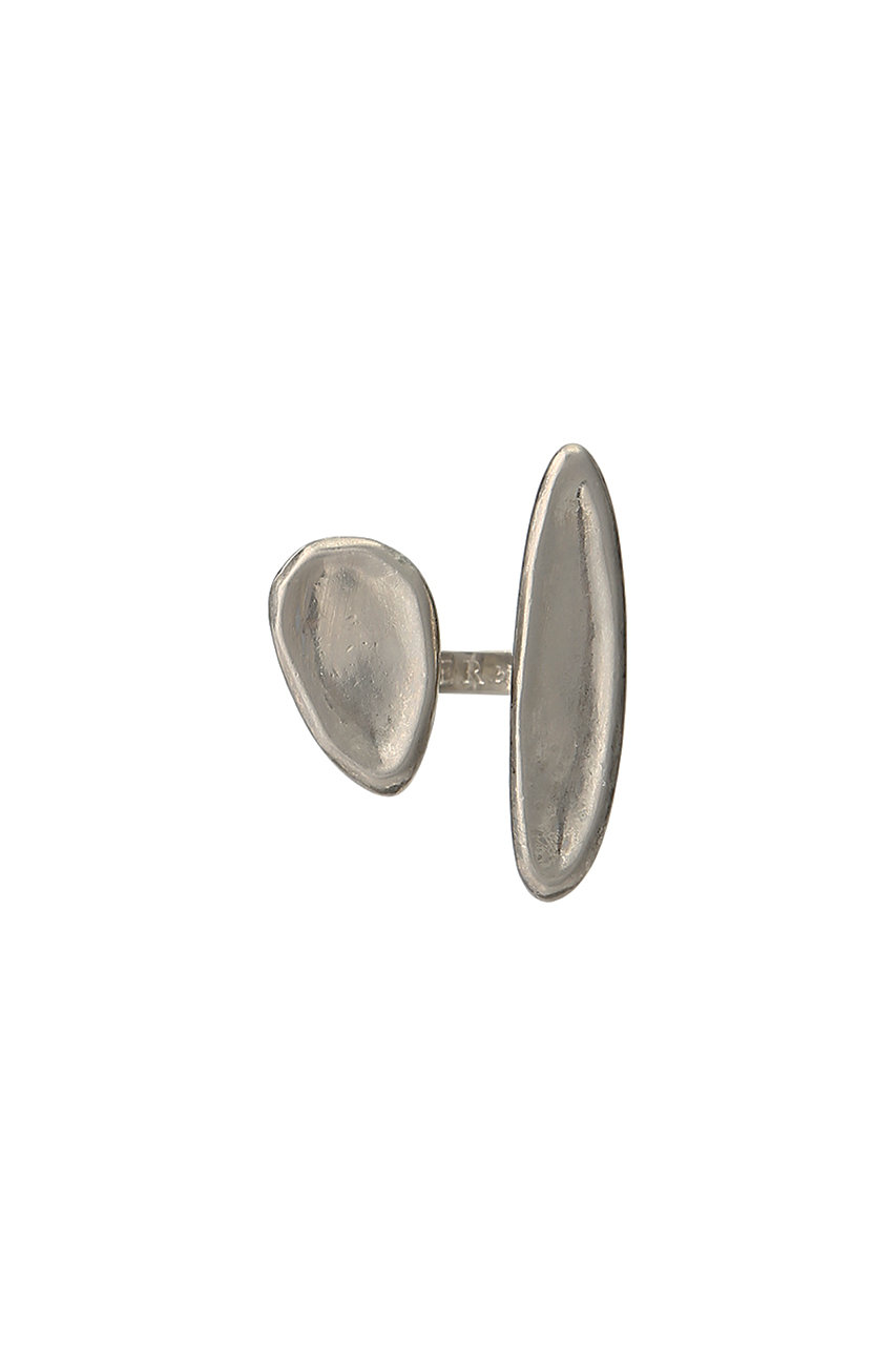 ADER. bijoux アデル ビジュー BLOCK PEARL ダブルモチーフリング シルバー