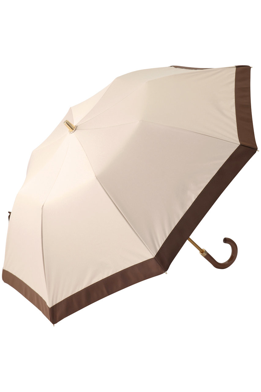 Athena New York Multi Camila 折りたたみ傘(晴雨兼用） (ベージュ×ブラウン, F) アシーナ ニューヨーク ELLE SHOP