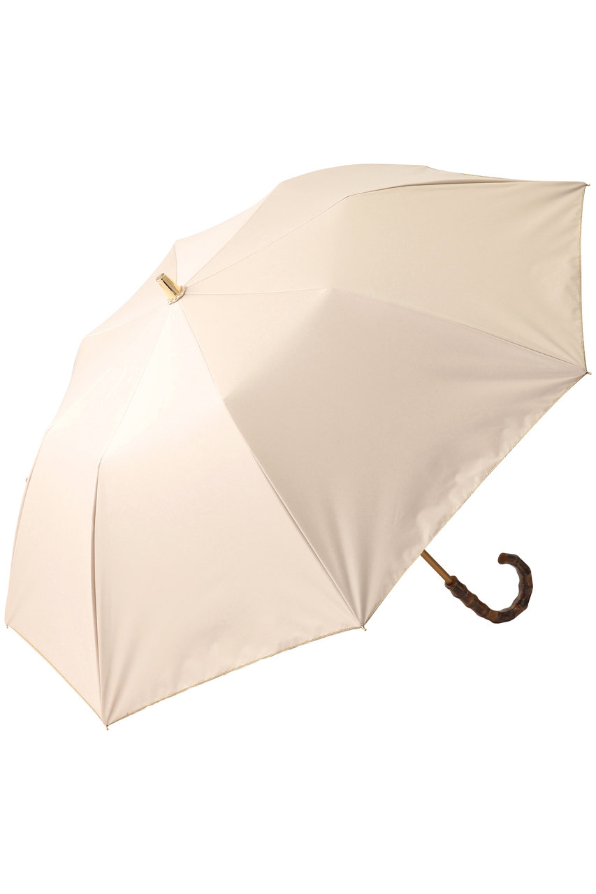 Athena New York Goldie 折りたたみ傘(晴雨兼用） (ベージュ×ゴールド, F) アシーナ ニューヨーク ELLE SHOP