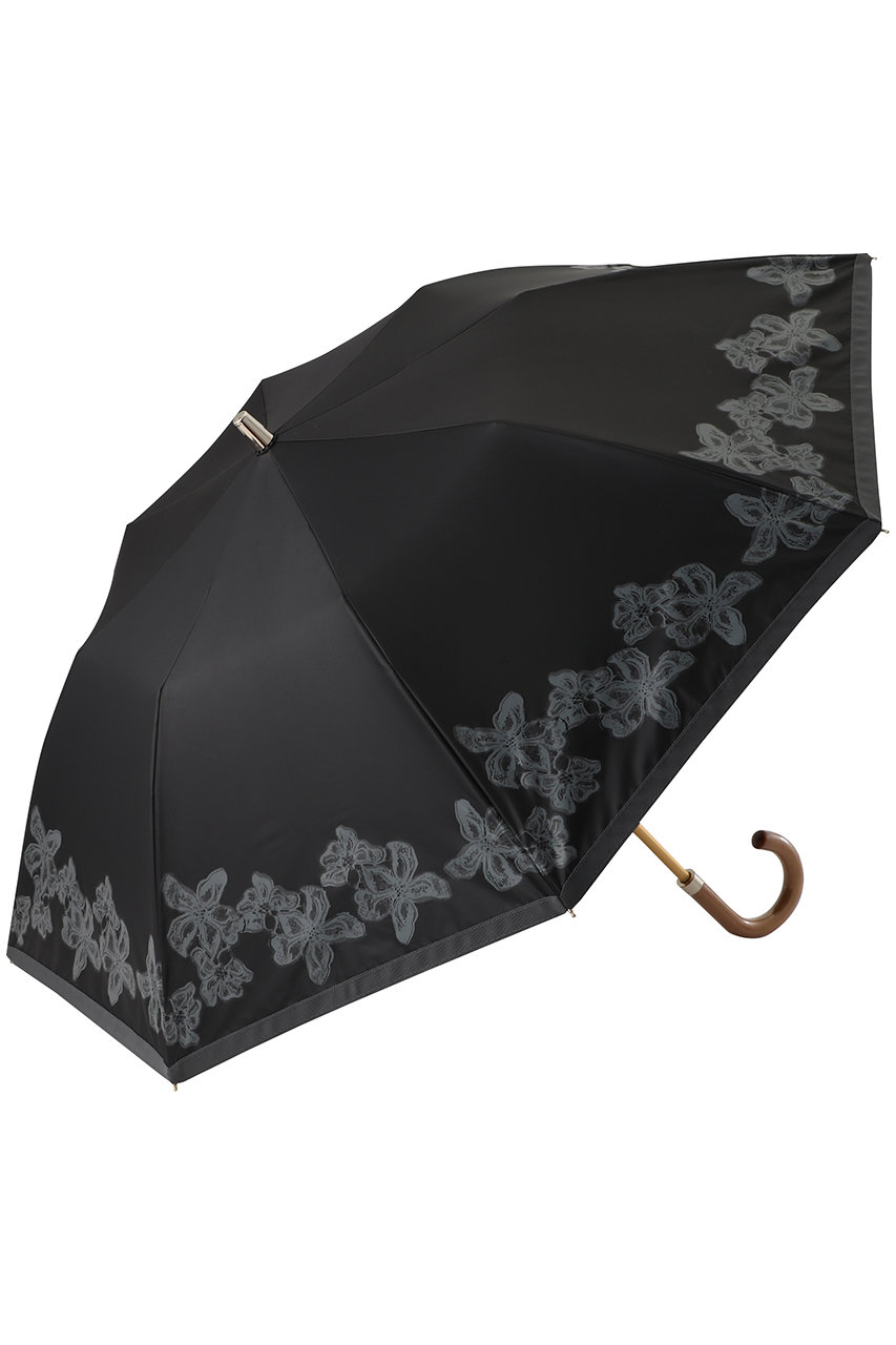 アシーナ ニューヨーク/Athena New YorkのAmanda Lace 折りたたみ傘（晴雨兼用）(ブラック×グレー/ANY-71P)