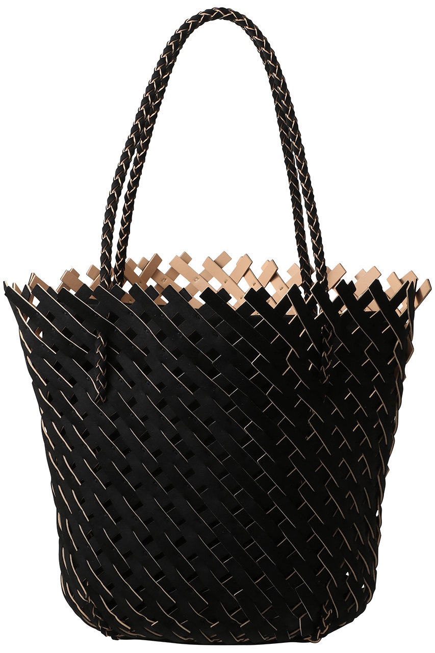 メアリ オル ターナ/MARY AL TERNAのKAGO ウルトラスエードバスケットトート(ブラック/MA6127BG-53)