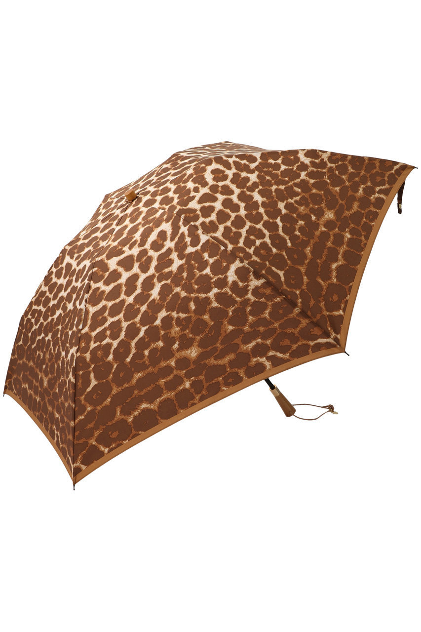 マニプリ/manipuriのプリント折りたたみ傘（晴雨兼用）(ブラウン（レオパードベグ）/0121672009/0113672004)