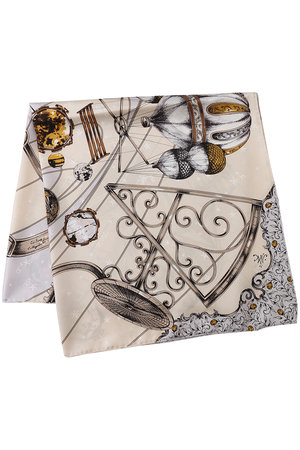 プリントシルクスカーフ（65×65）