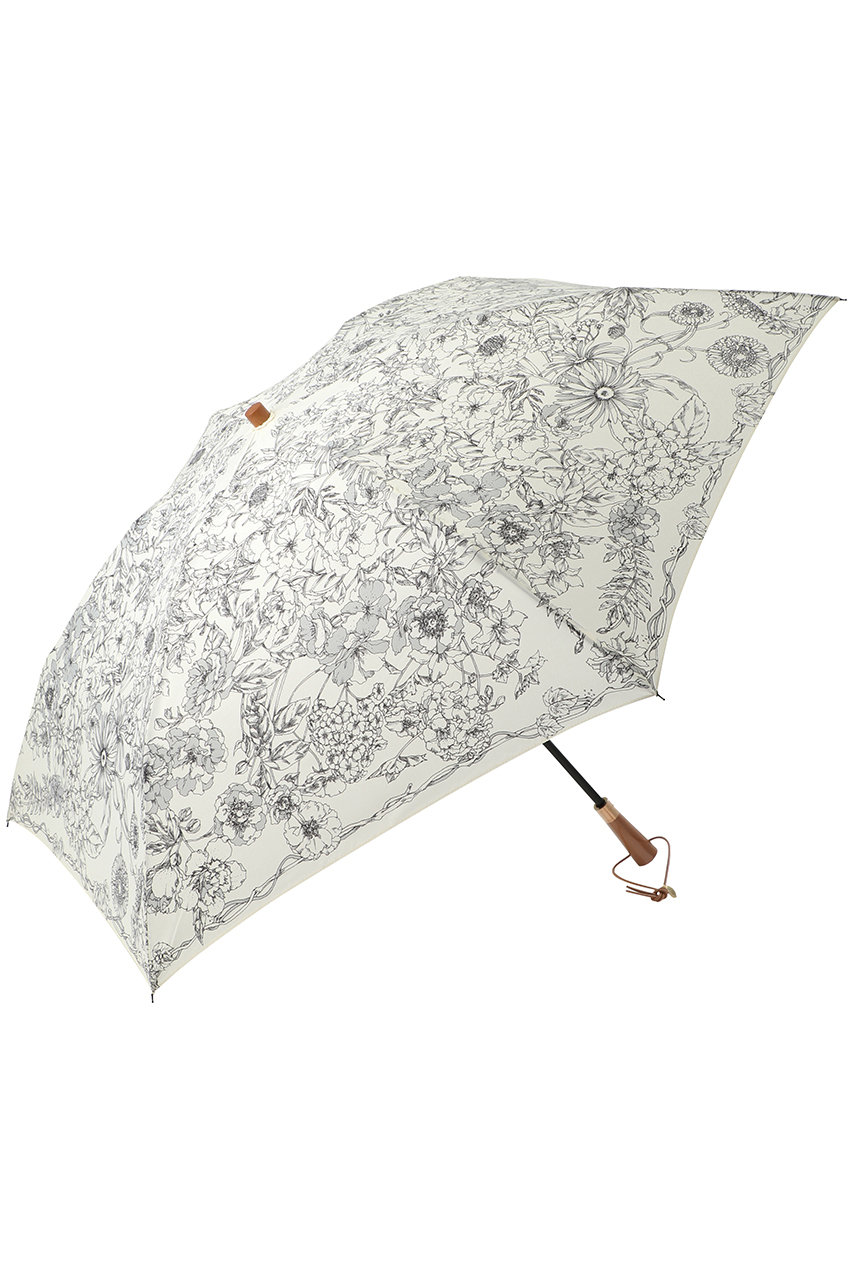 manipuri 折傘(晴雨兼用) (【別注】ホワイト(フラワー), F) マニプリ ELLE SHOP manipuri 折傘(晴雨兼用) (【別注】ホワイト(フラワー), F) マニプリ ELLE SHOP