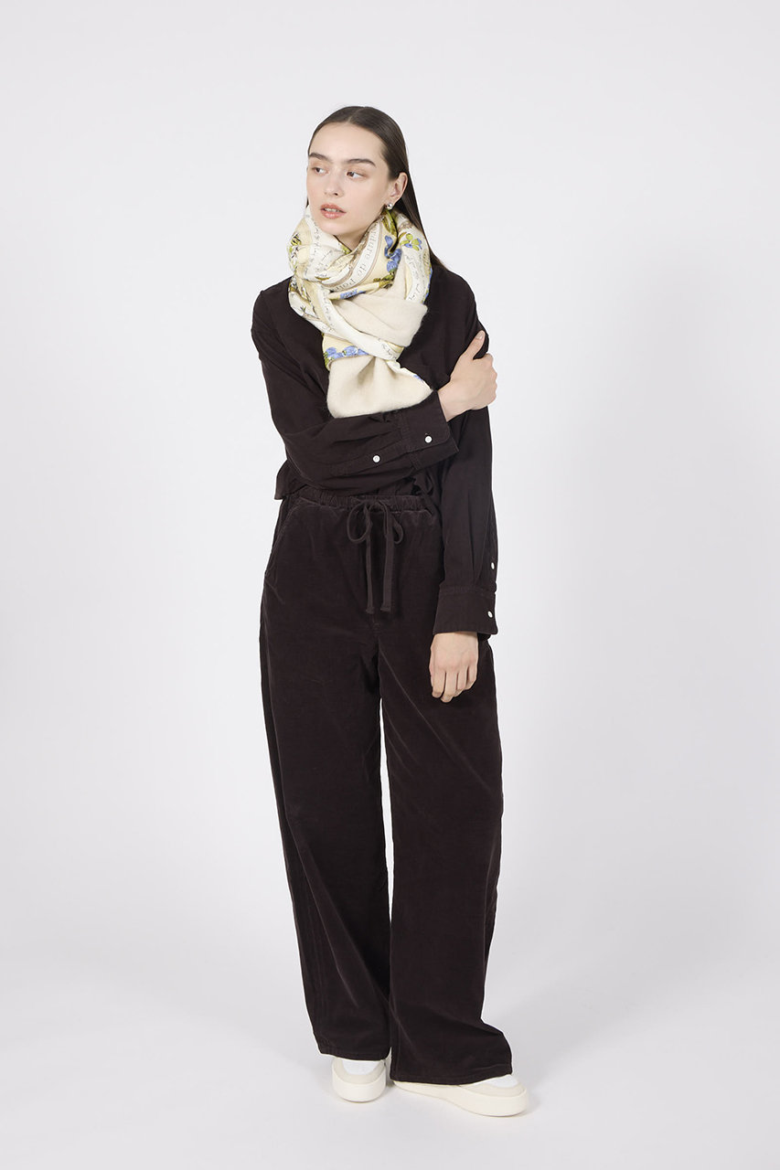 manipuri(マニプリ)｜シルクWマフラー/ライトグリーン（アンティーク