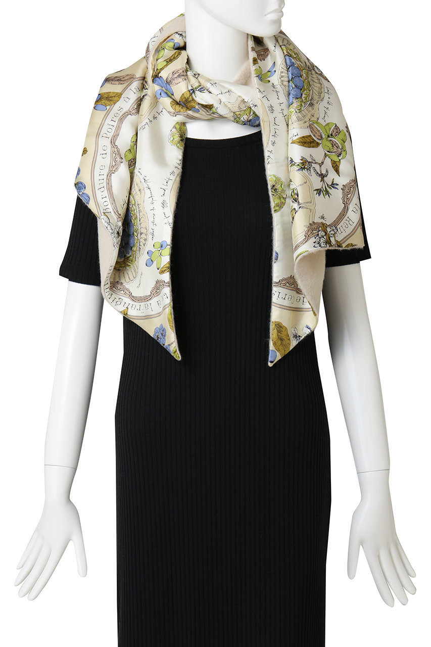 manipuri(マニプリ)｜シルクWマフラー/ライトグリーン（アンティーク