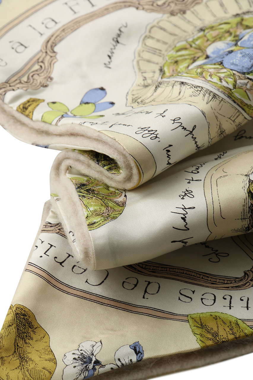 manipuri(マニプリ)｜シルクWマフラー/ライトグリーン（アンティーク