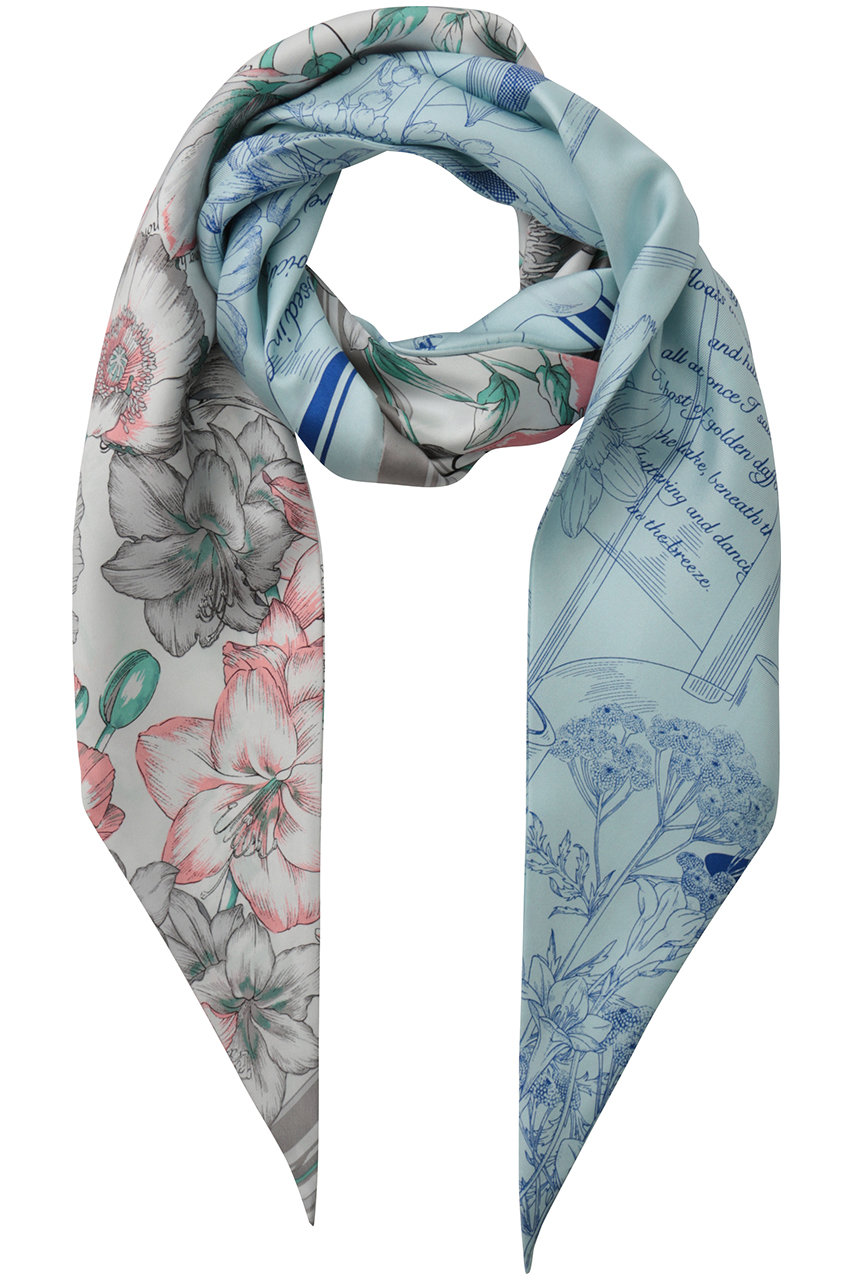 マニプリ/manipuriのダイヤ型スカーフ(ブルー（ガラスドームフラワー）/0161332209)