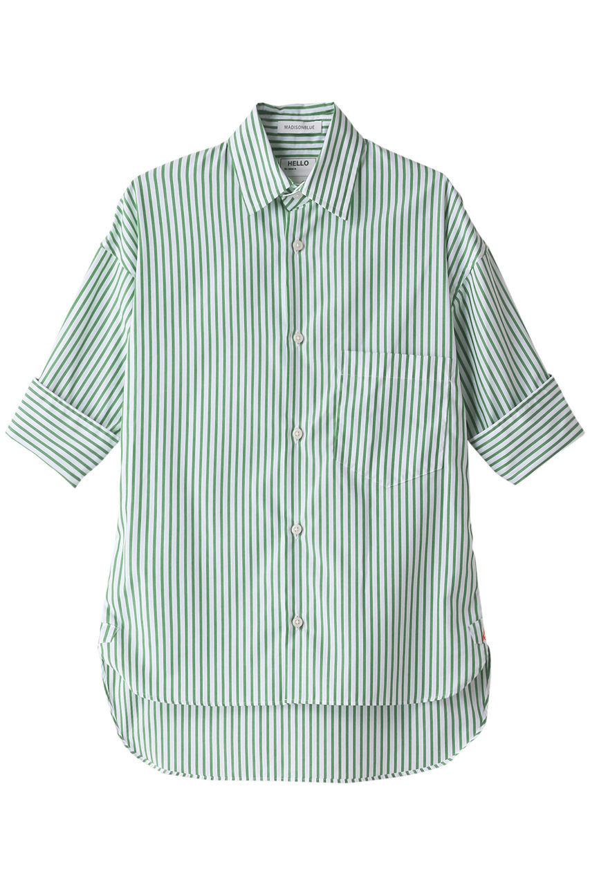 美品 マディソンブルー J.BRADLEY CUFF SHIRT グレージュ