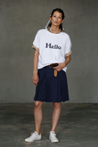 HELLO 裏毛ショートスリーブスウェット