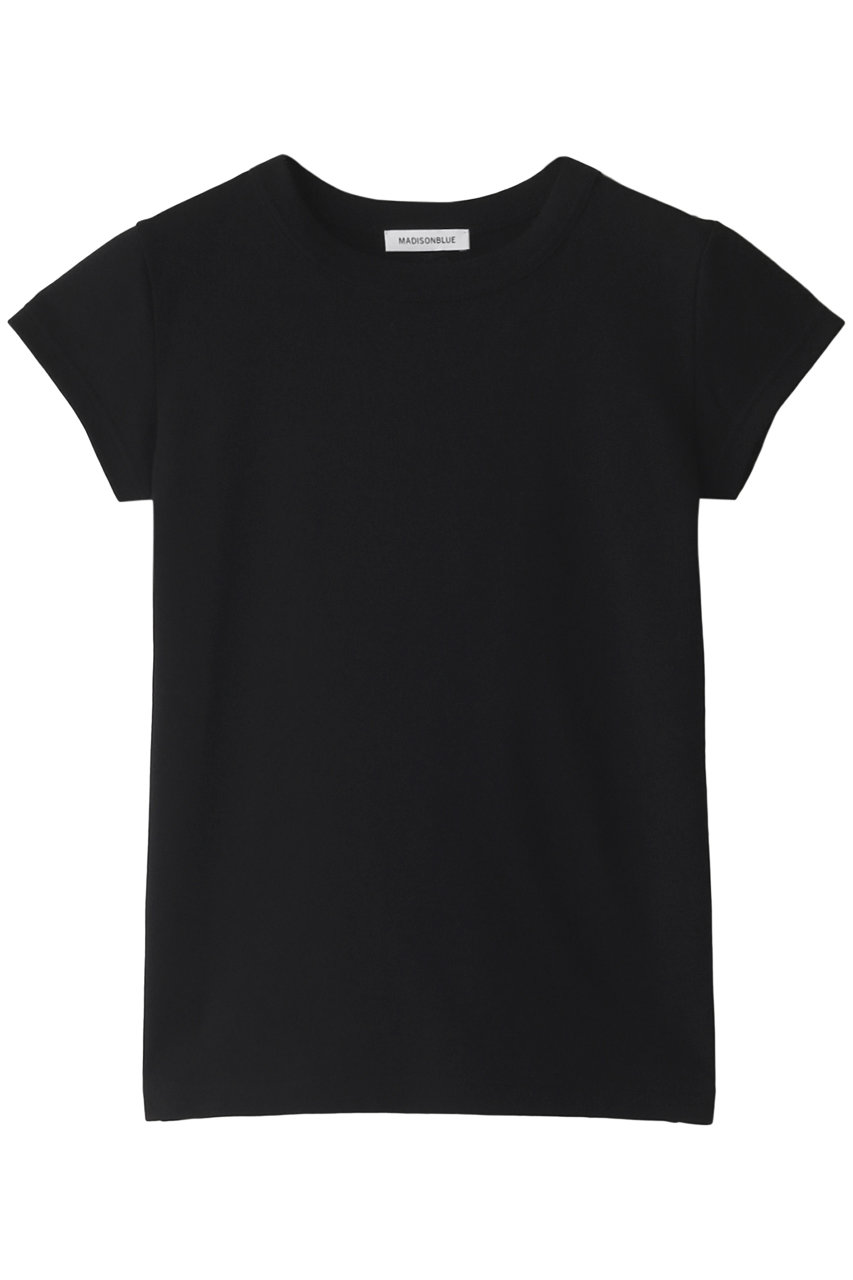 ＜ELLE SHOP＞ MADISONBLUE クルーネックTシャツ (ブラック 00) マディソンブルー ELLE SHOP