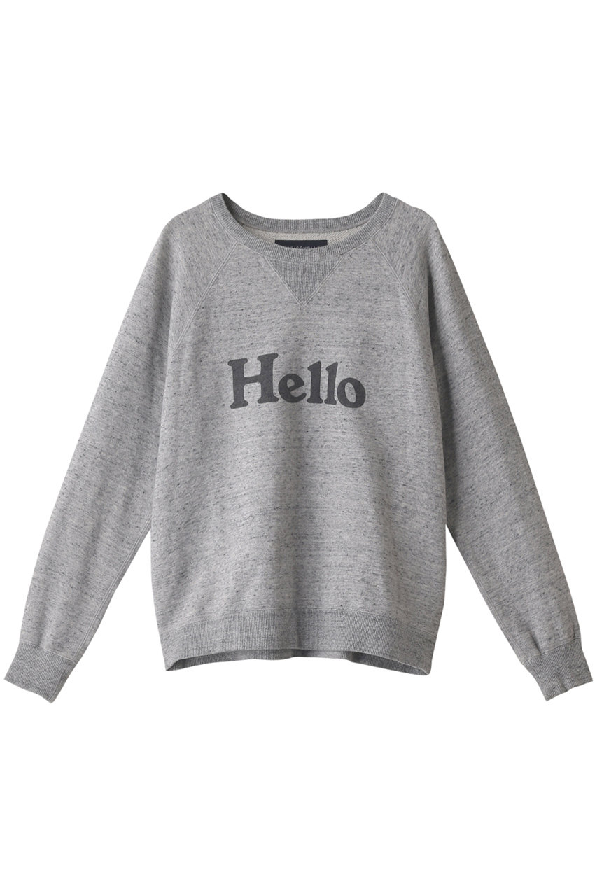 【予約販売】HELLO 裏毛ロングスリーブスウェット