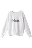 HELLO 裏毛ロングスリーブスウェット