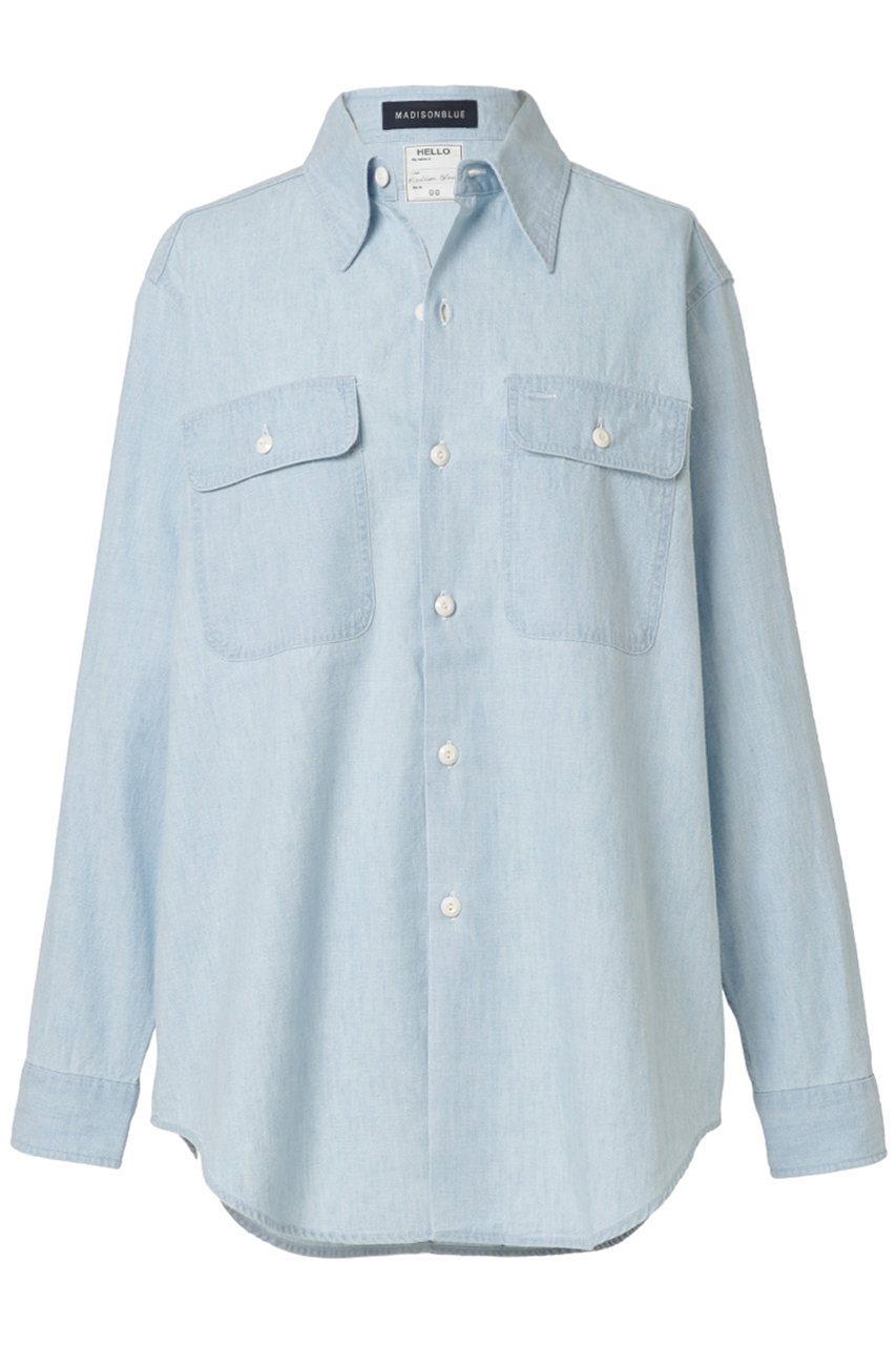 MADISONBLUE HAMPTON SHIRT CHAMBRAY(VW) ハンプトン シャンブレーシャツ (ブルー, 00) マディソンブルー ELLE SHOP MADISONBLUE HAMPTON SHIRT CHAMBRAY(VW) ハンプトン シャンブレーシャツ (ブルー, 00) マディソンブルー ELLE SHOP