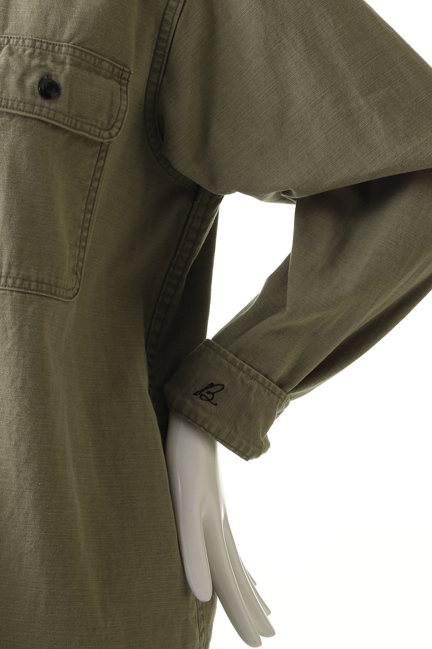 【美品】マディソンブルー ハンプトン バックサテンシャツ カーキ サイズ01 MADISONBLUE(マディソンブルー)｜HAMPTON SHIRT BACK SATIN