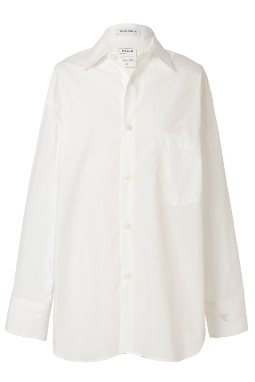 美品 マディソンブルー J.BRADLEY L/S コットン ホワイトシャツ 白 MADISONBLUE(マディソンブルー)｜J.BRADLEY LONGSLEEVE SHIRT J