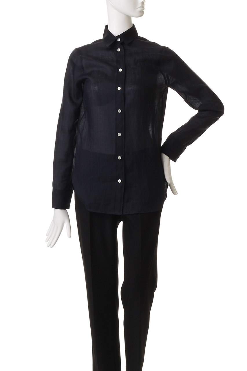 risan様マディソンブルー　マダムシャツ ラミー　リネン　ネイビー　02 MADISONBLUE(マディソンブルー)｜MADAME SHIRT RAMIE/MADAME