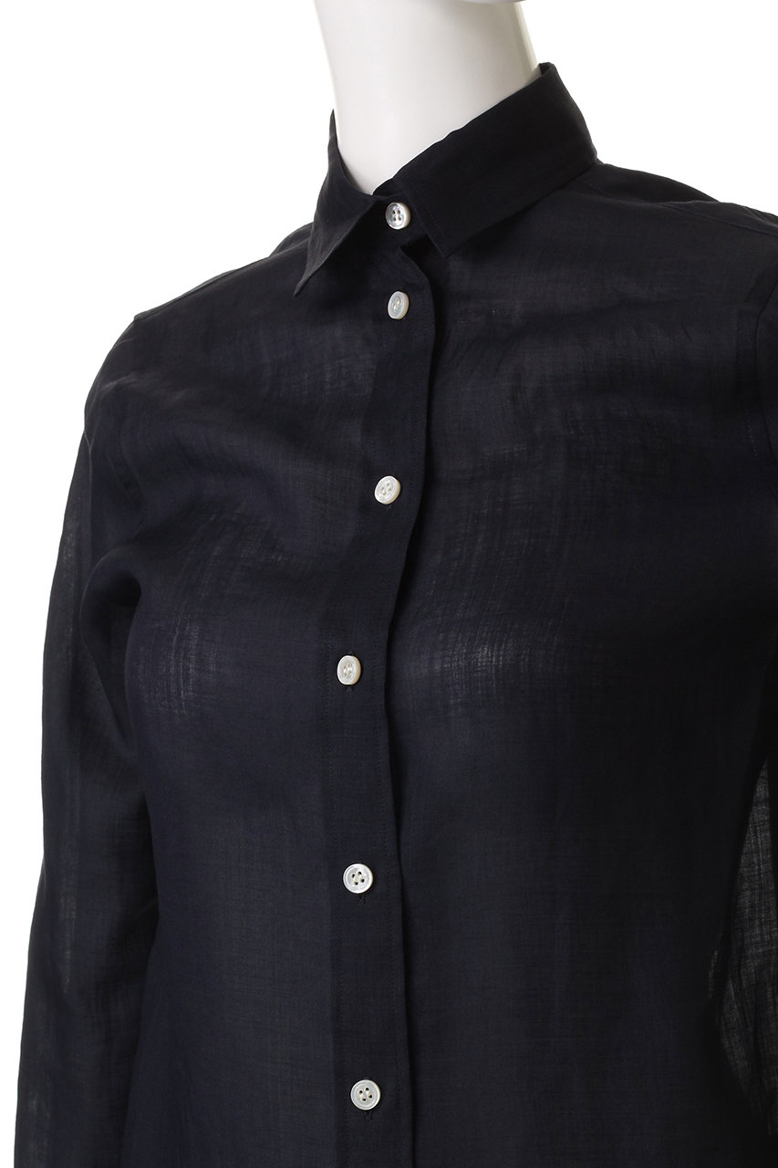 risan様マディソンブルー　マダムシャツ ラミー　リネン　ネイビー　02 MADISONBLUE(マディソンブルー)｜MADAME SHIRT RAMIE/MADAME