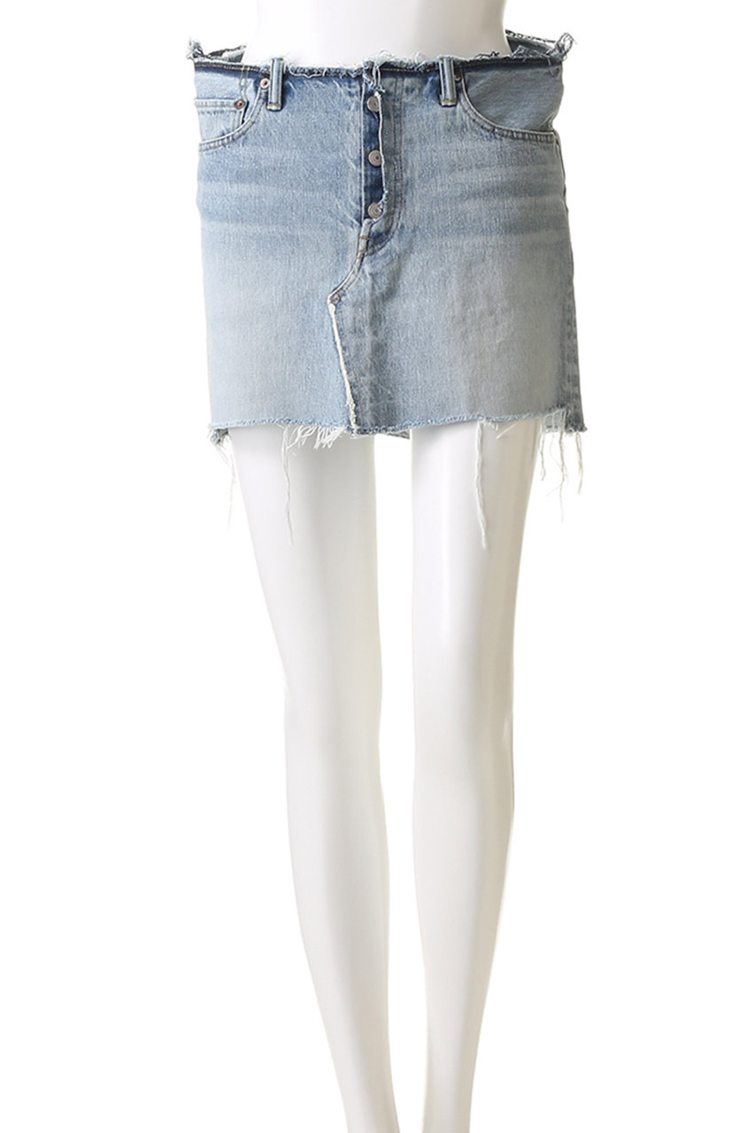 『MADISON BLUE』マディソンブルー (01) デニム ミニスカート MADISONBLUE(マディソンブルー)｜5POCKET DENIM MINI SKIRT（VW