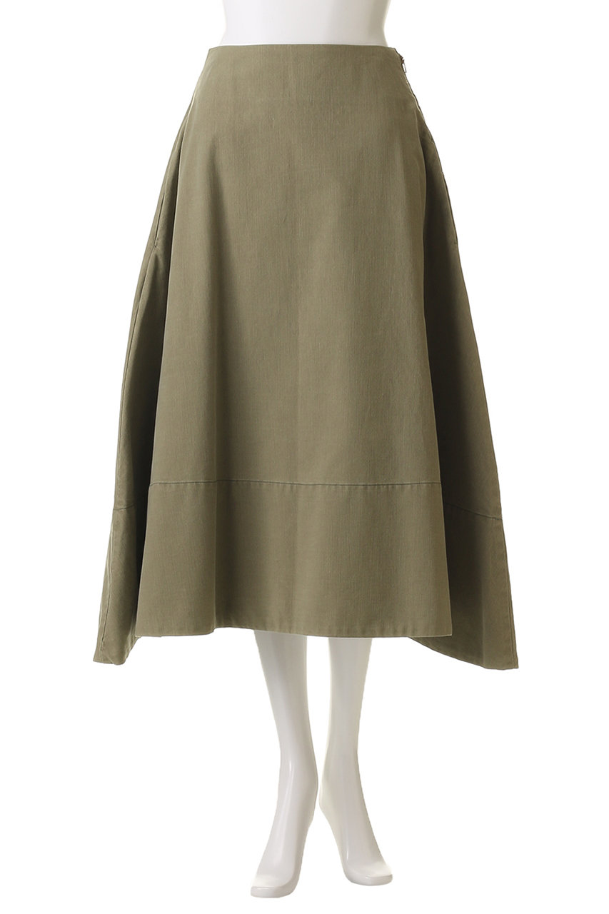マディソンブルー バックサテン ミモレ丈スカート MADISONBLUE(マディソンブルー)|MI-MOLLET FLARE SK BACK SATIN