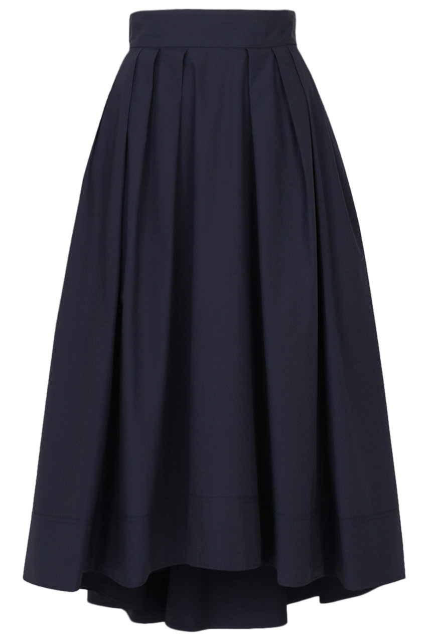 マディソンブルー ブラックフレアスカート／バックフレア ミモレスカート01 黒 DOUBLE FACE MI-MOLLET FLARE | SKIRT | MADISONBLUE
