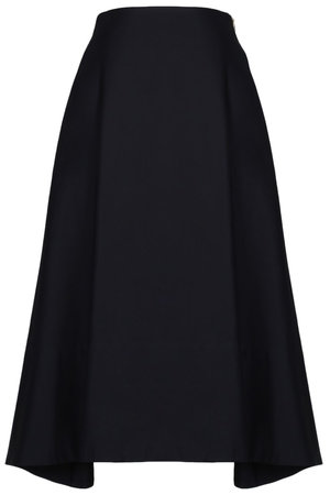 マディソンブルー/MADISONBLUEのMI-MOLLET FLARE SK C/LI コットン・ラミー ミモレフレアスカート(110700/110703)