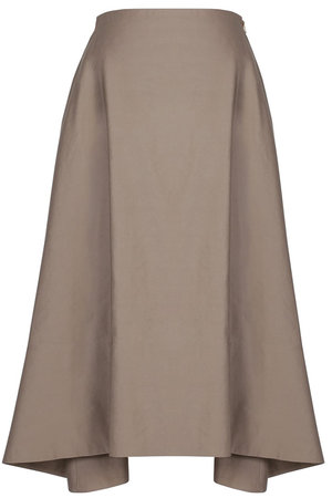 マディソンブルー/MADISONBLUEのMI-MOLLET FLARE SK C/LI コットン・ラミー ミモレフレアスカート(110700/110703)